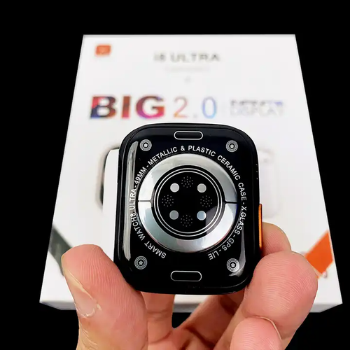 i8 Ultra Smartwatch + Bluetooth Earbuds Combo - 2.0 HD Big Screen, Dual Straps & Bluetooth Calling