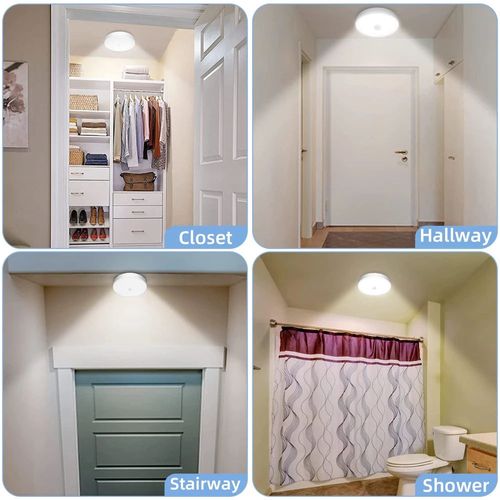 0 Second Motion Sensor Night Light - Auto On.Off, Wireless & Easy Installation, Eye-Caring Soft Light, Perfect for Bedroom.Bathroom.Wardrobe & More