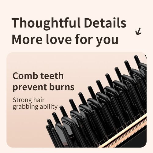 Wireless Straightener Brush: Salon Hair Anytime, Anywhere!