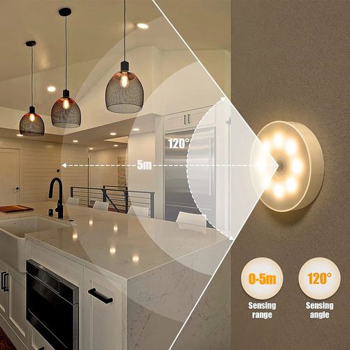 0 Second Motion Sensor Night Light - Auto On.Off, Wireless & Easy Installation, Eye-Caring Soft Light, Perfect for Bedroom.Bathroom.Wardrobe & More