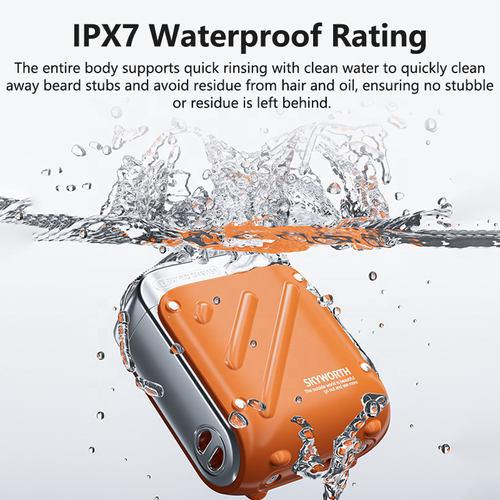 Waterproof Electric Shaver - 18-Blade Precision, 60-Day Battery Life & Type-C Fast Charge｜Men's Grooming Essential