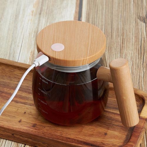 Smart Mixing Pitcher: Effortless Stirring for Coffee Tea + Hidden Storage!