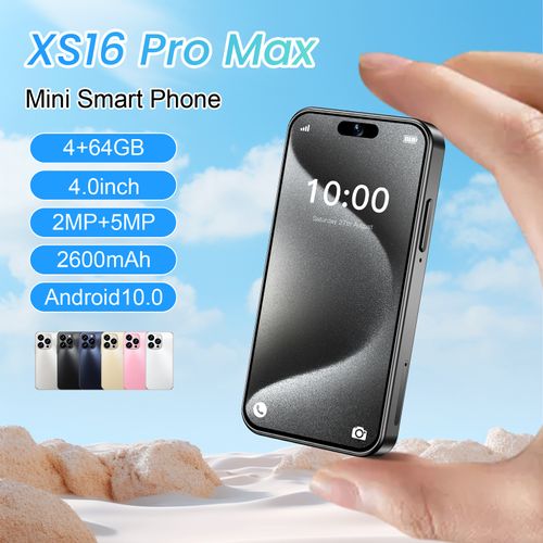 XS16 Pro Max Mini Smartphone - 4.0  Screen, 4+64GB & 2600mAh Battery｜Compact Powerhouse