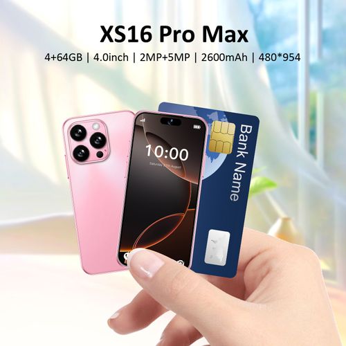 XS16 Pro Max Mini Smartphone - 4.0  Screen, 4+64GB & 2600mAh Battery｜Compact Powerhouse