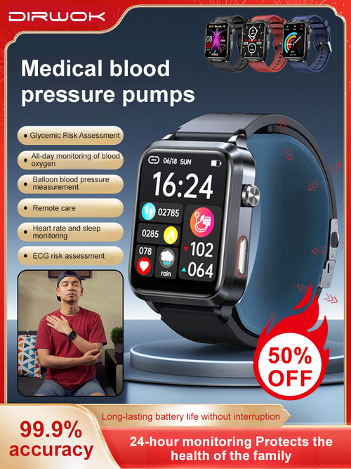 Health Smartwatch - Non-Invasive Blood Glucose, Blood Pressure, & Multi-Health Monitoring｜Wellness Essential