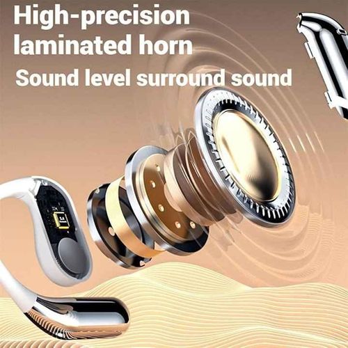 Q16 Pro Open-Ear TWS Earbuds - Touch Screen, ANC Noise Reduction & Bluetooth 5.4｜Audio Tech Innovation