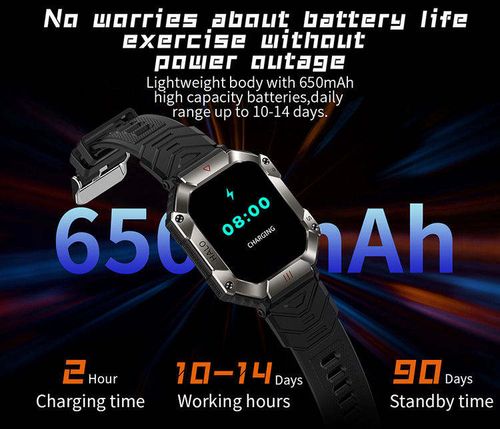Rugged Outdoor Smart Watch with 2.0  HD Display - Compass, Altimeter, Barometer, Call Alerts & Multi-Sport Tracking｜Adventure Essential