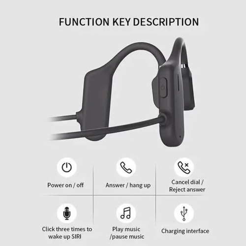 Bone Conduction Headphones - Bluetooth 5.2, IPX5 Waterproof, 13H Battery & HD Calls｜Sports & Tech Essential