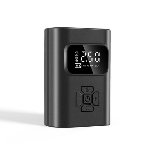 Portable Cordless Tire Inflator, Rechargeable Digital Air Pump with LED Light for Car Motorcycle Bicycle Bal