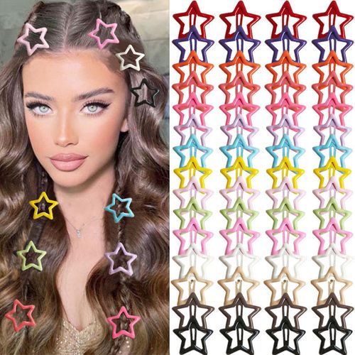 Cute Star Hair Clips For Girls。2,400 shillings, 10 pieces, random colors