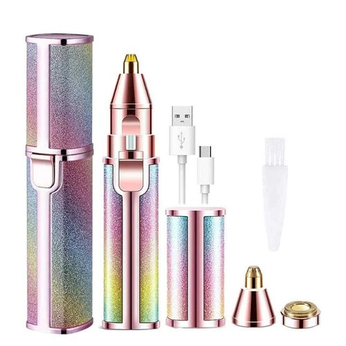 2‑in‑1 Rechargeable Eyebrow Trimmer & Body Hair Shaver
