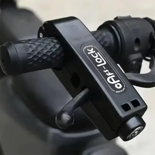 Motorcycle Handlebar Lock, Anti Theft Grip Lock with Keys, Universal Security Lock for Scooter, Bicycle and E-bike