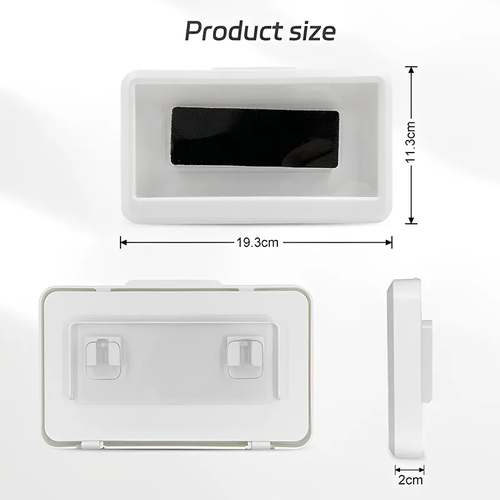 Waterproof Shower Phone Holder Wall Mount, 60° Rotatable Anti-Fog Touch Screen Bathroom Phone Case, No Drill Adhesive Phone Stand for Toilet & Bath,Pack of 2,Black and white