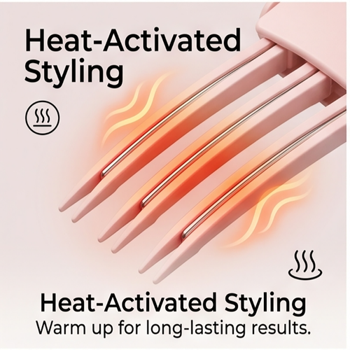 Electric Hair Volumizing Comb, Instantly Lift Hair Roots, Create Fuller Fluffy Hairstyle At Home For All Hair Types