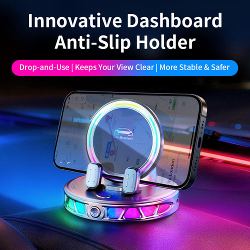 Make Your Car Stand Out! RGB Breathing Light Dashboard Phone Mount