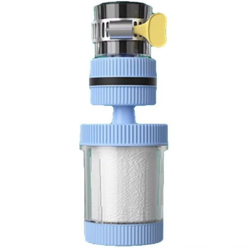 Universal Faucet Water Filter, Tap Water Purifier with Replaceable Filter Cartridge, Household Water Filtration System for Kitchen Sink,Pack of 2,Blue Upgraded Version