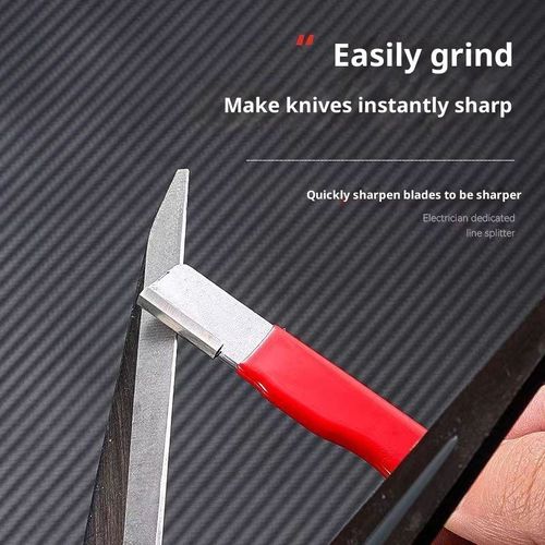 Handheld Quick Knife Sharpener, Portable Multi Purpose Blade Sharpening Tool for Kitchen Knives, Pruners, Axes and Garden Cutting Tools,Pack of 2