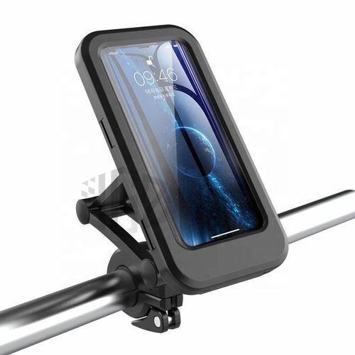 Magnetic Waterproof Motorcycle Phone Mount, 360° Rotatable Bike Phone Holder for Handlebar, Shockproof Phone Case for Motorbike Riding