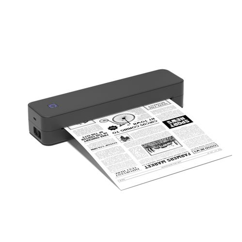 MT80 Portable A4 Thermal Printer, Wireless Bluetooth Inkless Printer for Mobile Phone, Support PDF Word Excel JPG, Rechargeable Document Printer for Students, Small Business & Travel