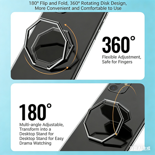 Car & Desk Magnetic Foldable Phone Ring Stand