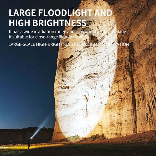 High Power Rechargeable LED Flashlight, Ultra Long Range Bright Torch with Power Display, Waterproof Flashlight for Outdoor Camping Emergency