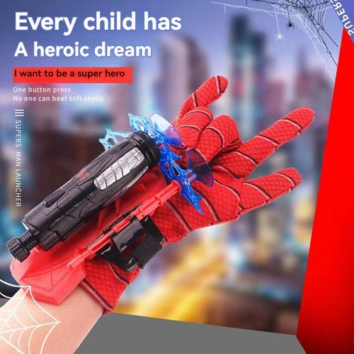 Spider Web Launcher Toy Glove, Hero Wrist Shooter for Kids, Suction Darts Gift