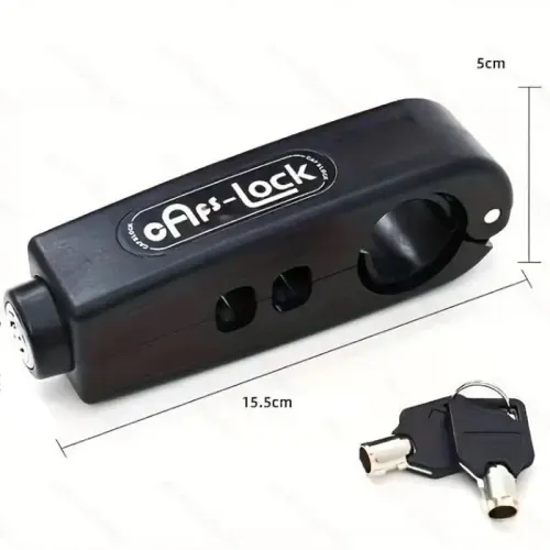 Motorcycle Handlebar Lock, Anti Theft Grip Lock with Keys, Universal Security Lock for Scooter, Bicycle and E-bike