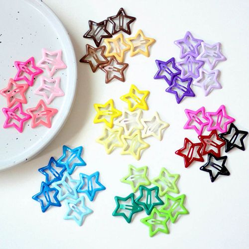 Cute Star Hair Clips For Girls。2,400 shillings, 10 pieces, random colors