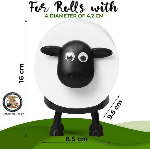 Novelty Sheep Toilet Roll Holder, Adorable Tissue Storage Rack For Bathroom & Kitchen Decor.Pack of 3