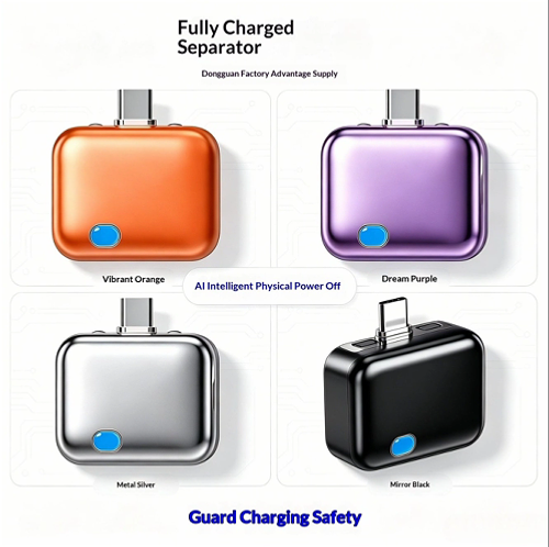Auto Stop USB-C Charging Separator, Smart Full Charge Disconnect Adapter Protect Phone Battery
