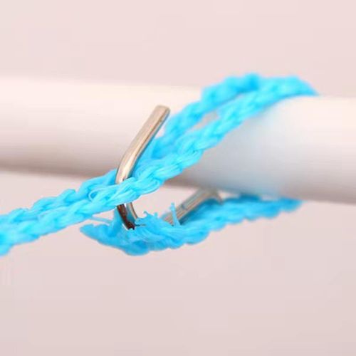 Wind Resistant Anti-Slip Clothes Drying Rope, Woven Mesh Laundry Line, Strong Tension Clothesline with Hooks for Backyard Camping,Pack of 2
