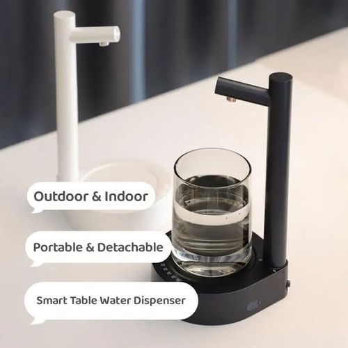 Desktop Electric Water Dispenser Pump, Rechargeable Automatic Water Bottle Pump for 5‑20L Water Jugs, Portable USB Charging Water Pump for Home Office Outdoor Camping