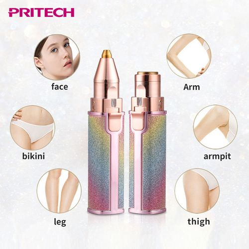 2‑in‑1 Rechargeable Eyebrow Trimmer & Body Hair Shaver