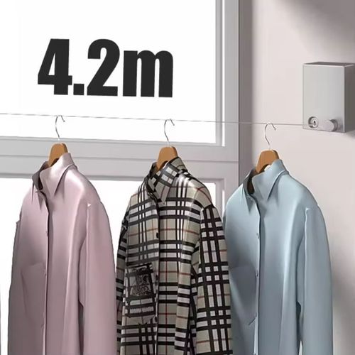 Invisible Retractable Clothesline, Save Space for Small Room