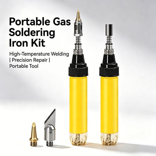 Portable Gas Soldering Iron Kit Cordless Butane Welding Pen, Multi-purpose Tool for Electronic Repair, Cutting, Hot Melt & Outdoor Emergency