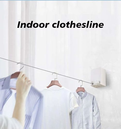 Invisible Retractable Clothesline, Save Space for Small Room