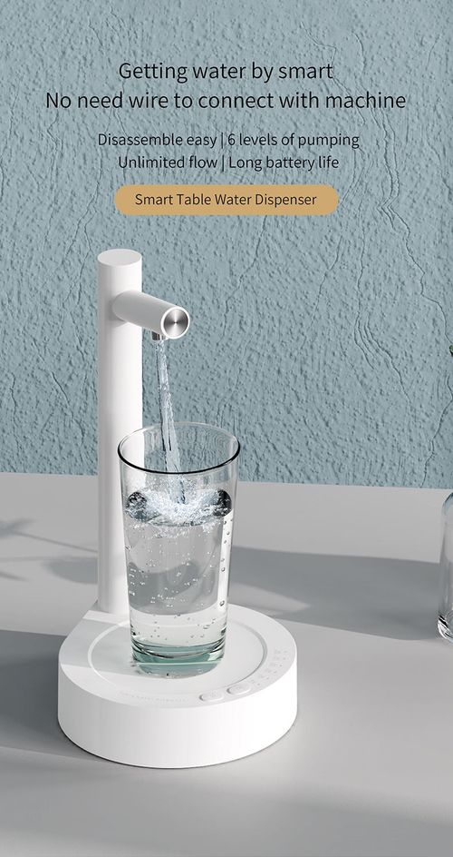 Desktop Electric Water Dispenser Pump, Rechargeable Automatic Water Bottle Pump for 5‑20L Water Jugs, Portable USB Charging Water Pump for Home Office Outdoor Camping