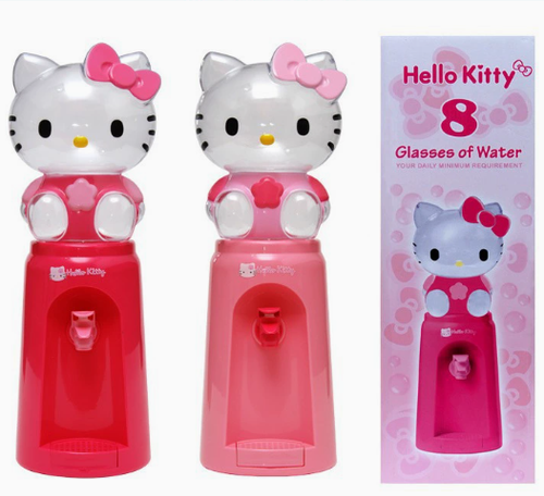 Cute Hello Kitty Mini Water Dispenser for Kids Desktop, 8 Glasses Capacity Cartoon Kitty Water Machine, Children Drink Water Helper, Home Tabletop Water Dispenser Gift