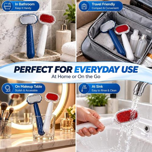 Dual Sided Foot File, Stainless Steel Foot Scraper with Replaceable Head, Safe Foot Rasp for Removing Calluses, Dead Skin & Cracked Heels, Home Foot Care Tool Kenya