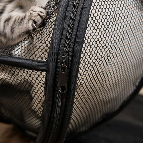 Pop Up Round Cat Mesh Ball, Collapsible Pet Play Tent, Safe Outdoor Enclosure for Cats, Lightweight Foldable Cat House