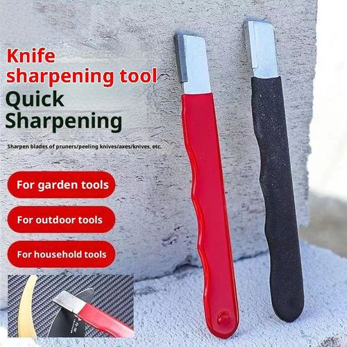 Handheld Quick Knife Sharpener, Portable Multi Purpose Blade Sharpening Tool for Kitchen Knives, Pruners, Axes and Garden Cutting Tools,Pack of 2