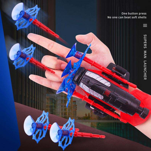 Spider Web Launcher Toy Glove, Hero Wrist Shooter for Kids, Suction Darts Gift