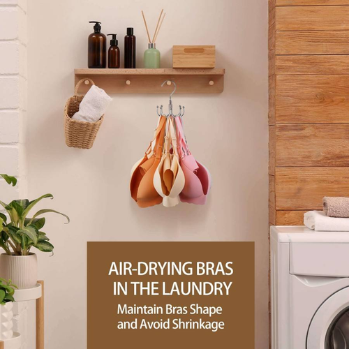 360 Degree Rotating Multi Hook Hanger, Space Saver Closet Organizer for Bra, Camisole, Tank Top & Underwear