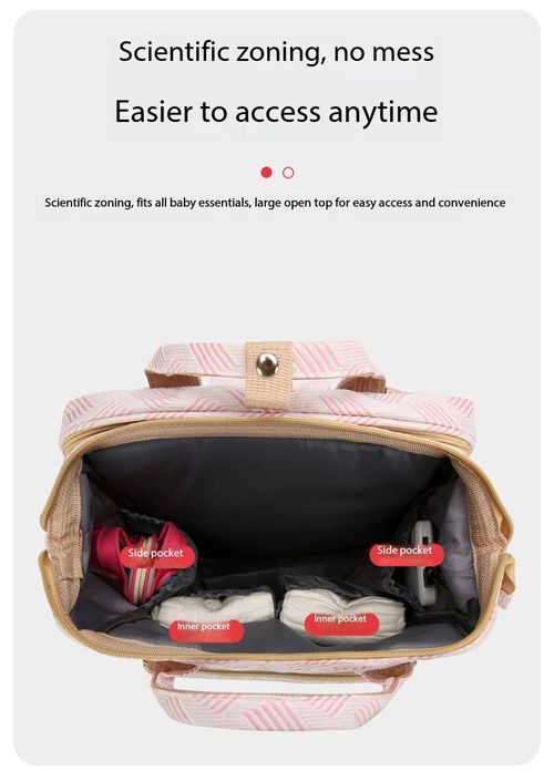 Large Capacity Diaper Bag Backpack For Mom, Aluminum Foil Insulated 3 Bottle Pockets, Multi Pockets Mommy Bag with USB Charging Port, Stylish Baby Nappy Bag for Travel & Outdoor Kenya