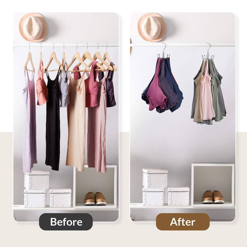 360 Degree Rotating Multi Hook Hanger, Space Saver Closet Organizer for Bra, Camisole, Tank Top & Underwear