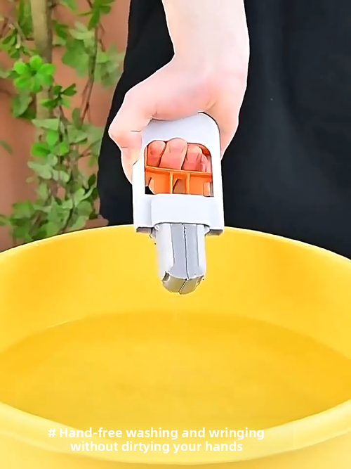 Portable Self-Squeezing Mini Mop 2 in 1 Use | No Hand Wash Sponge Mop for Home, Bathroom Tiles, Kitchen Sink, Desktop Quick Clean, Flexible Handle Small Floor Mop Kenya,Pack of 2