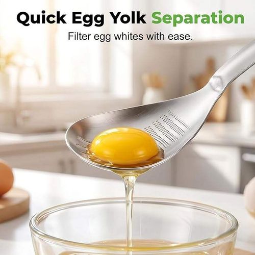 2 in 1 Stainless Steel Ginger Garlic Grater Spoon Multi-functional Kitchen Colander Spoon for Straining Food & Grinding Garlic Ginger