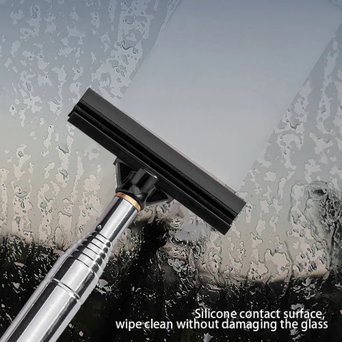 Telescopic Car Rearview Mirror Squeegee, Portable Auto Side Mirror Water Wiper, Car Glass Water Scraper for Rainy Days,Pack of 2