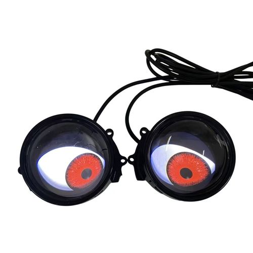Dynamic Evil Eye LED Projector Lens With Remote Control, Universal Demon Eye LED Headlight for Cars & Boda Boda Motorcycle, Kenya Vehicle Modification Light