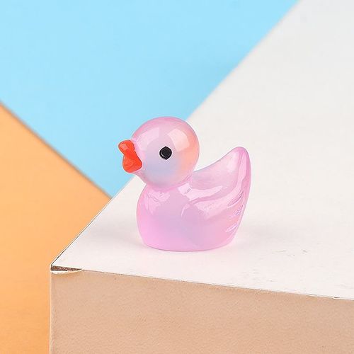 Glow In Dark Mini Resin Duck Figurines, Cute Luminous Tiny Ducks Ornaments for Fish Tank, Micro Landscape, Garden and Home Decoration,Pack of 100